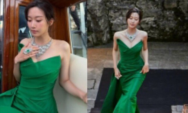 문가영 등 문신 공개…깊게 파인 드레스 자태