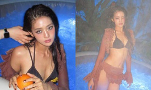 아이들 민니, 물속에서 과감…비키니 자태