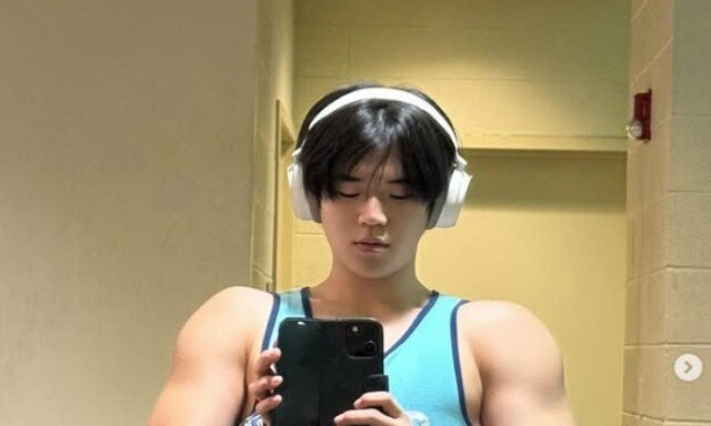 윤후 맞아? 터질 듯한 팔근육…김종국이 탐낼 듯 [DA★]