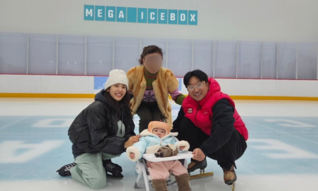 ‘♥손담비’ 이규혁, 8개월 해이와 빙상교실 “아빠가 가르쳐줄게”