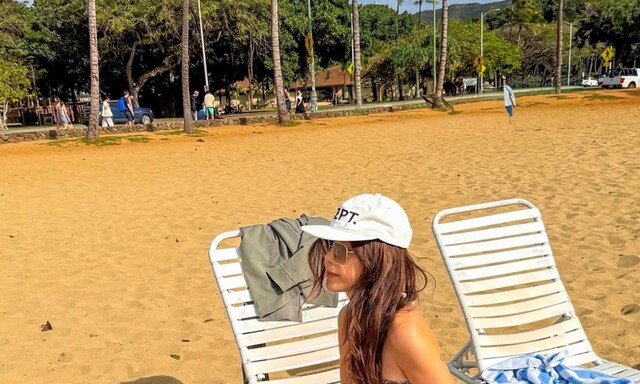 채정안, 48세 안 믿겨…하와이 해변 홀린 탄탄 각선미 [DA★]