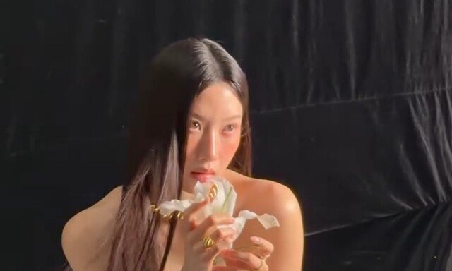 문가영, 오프숄더 드레스 입고 과감…청초+고혹 다 잡은 여신 미모 [DA★]