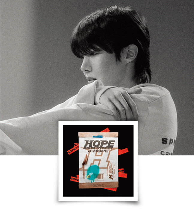 BTS 제이홉(j-hope)이 발매한 스페셜 앨범 ‘호프 온 더 스트리트 (HOPE ON THE STREET) VOL.1’. [하이브 제공]