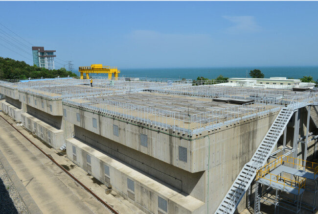 사용후 핵연료 건식 저장고 맥스터. [한국수력원자력 제공]