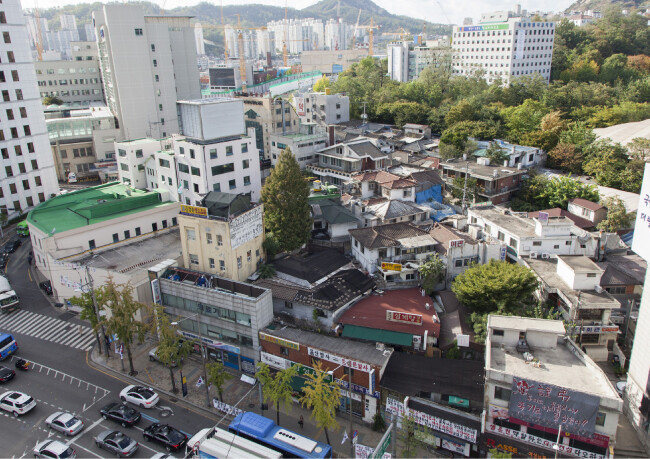 ‘돈의문 박물관 마을’의 종전 풍경. [건축사무소 기오헌 제공]
