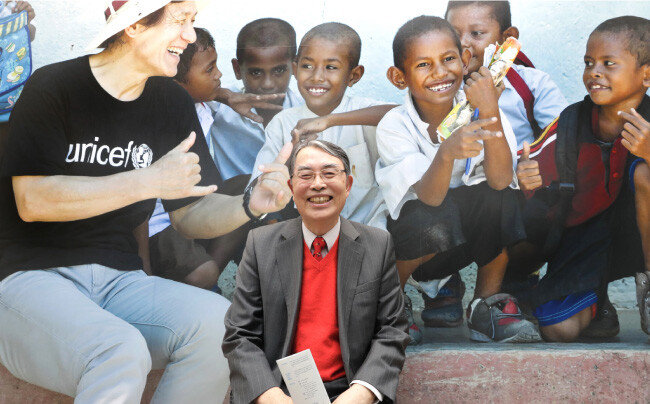 송상현 전 재판소장은 현재 유니세프한국위원회 회장으로 일한다. [박해윤 기자]