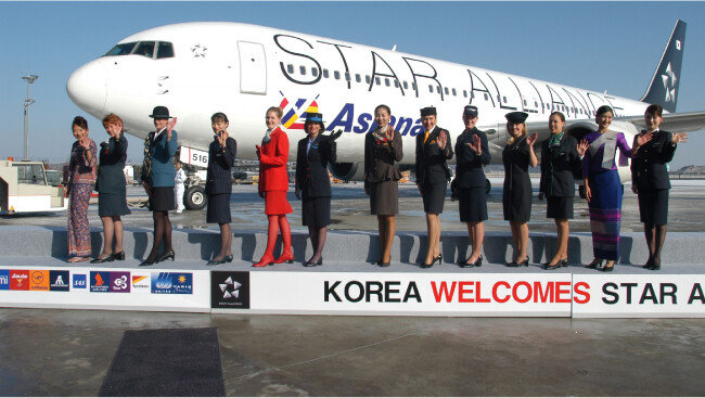 아시아나항공이 지난해 최첨단 항공기 A350 1번기를 도입했다. 