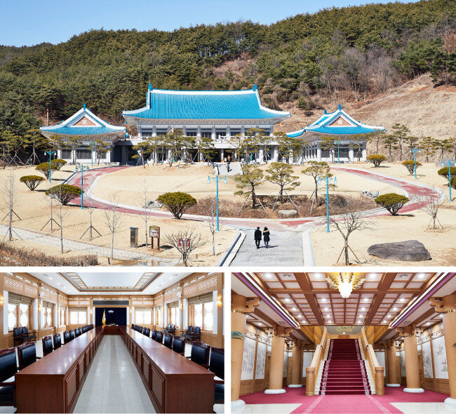 영화 ‘강철비’ 등을 촬영한 청와대 세트장. [홍중식 기자]