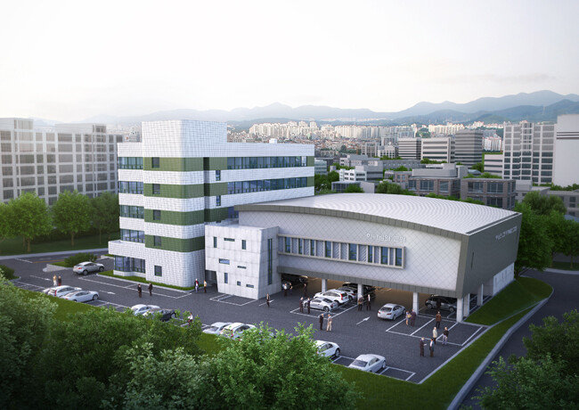 원주 하나님의 교회 조감도. 