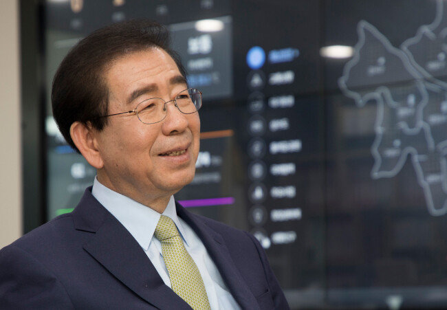 박원순 더불어민주당 후보. [조영철 기자]