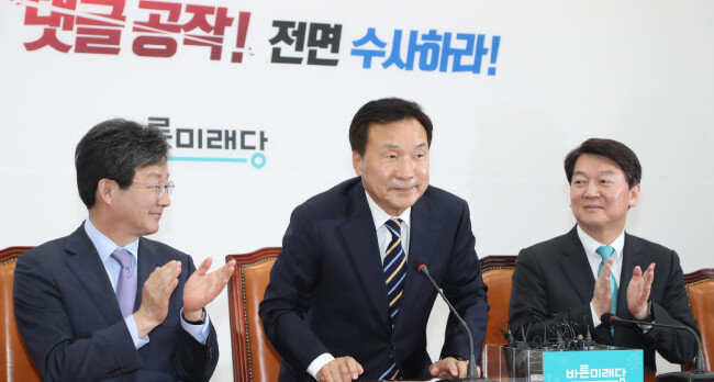 손학규 전 국민의상 상임고문은 5월 3일 안철수 후보 선거대책위 위원장을 맡아 활동을 시작했다. [김동주 동아일보 기자]