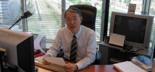 2011년 5월 12일 네덜란드 헤이그 국제형사재판소 사무실에서 촬영한 사진이다.
