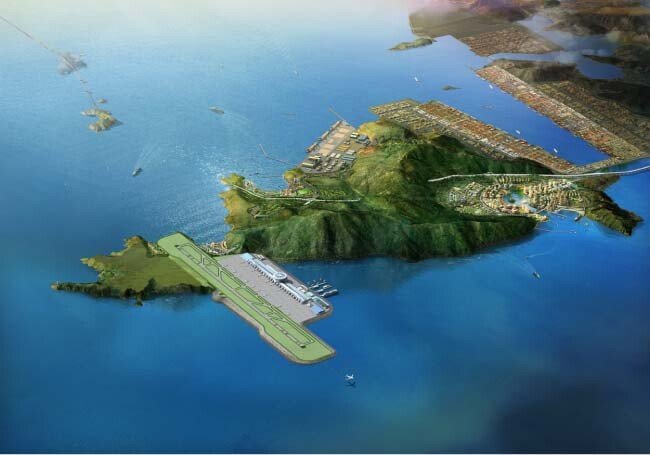 부산 가덕도 신공항 조감도. [동아DB]