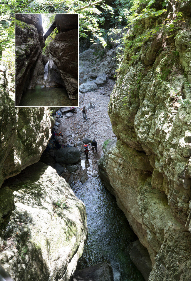 근처만 가도 시원한 기운이 느껴지는 등선폭포.
