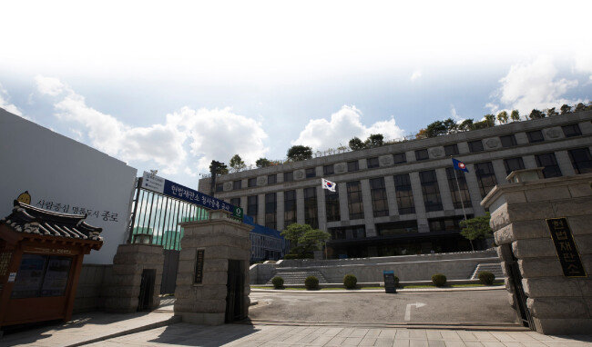지난해부터 증축 공사 중인 서울 종로구 재동 소재 헌법재판소. [조영철 기자]

