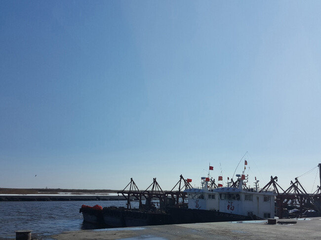 북·중 접경 압록강 부두. [동아DB]