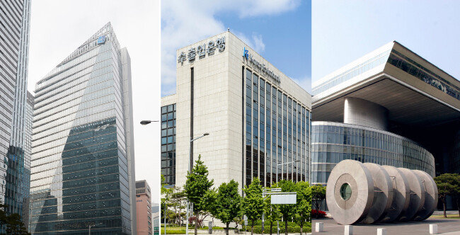 ‘포용적 금융’을 지향하는 기업은행, 수출입은행, 산업은행(왼쪽부터). [홍중식 기자, 뉴시스, 동아DB]