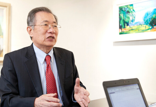 장윤일 박사는 “원전은 가장 친환경적이고, 전력 공급도 거의 무한한 대체 불가능한 에너지”라고 강조했다. [홍중식 기자]