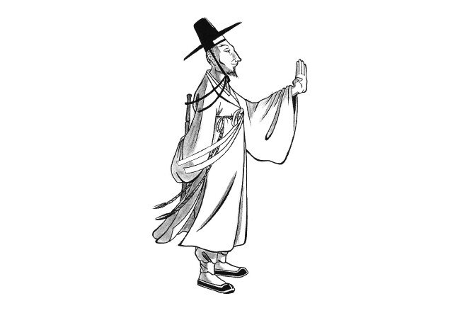 휴머니스트 출판사가 펴낸 책 ‘우리 고전 캐릭터의 모든 것’에 실린 전우치 삽화. [휴머니스트 제공]