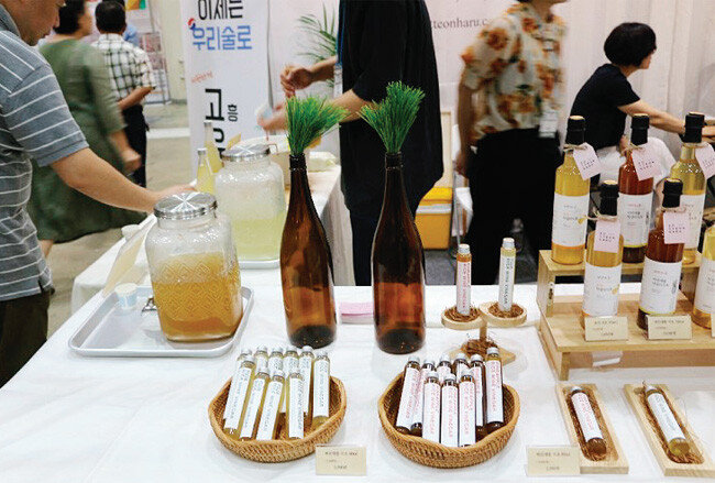 다양한 ‘신제품 식초’가 선보여 눈길을 끌었다.
