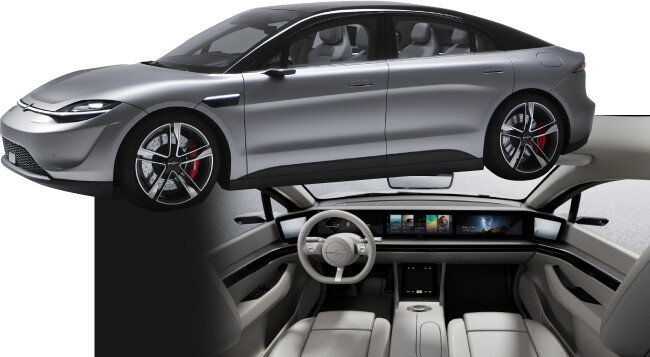 2020 CES에서 소니가 공개한 전기차 비전S. [소니 제공]