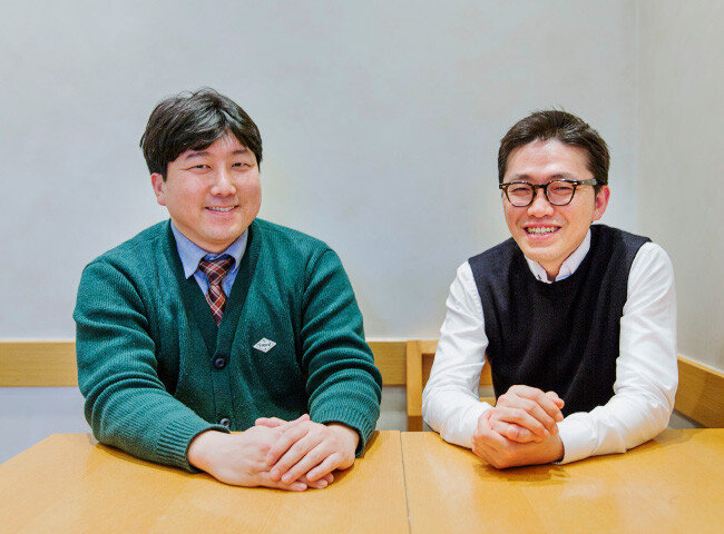 제약바이오CSR연구회 오세권 회장(오른쪽)과 김준형 총무. [김도균 객원기자]