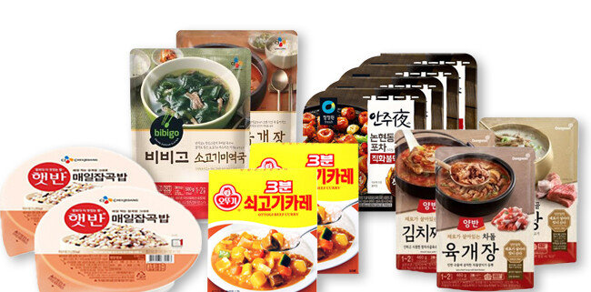 국내 주요 식품기업의 
대표 HMR(가정간편식) 브랜드. [각사 제공]
