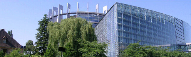 유럽의회 건물 전경.