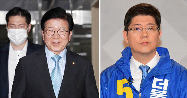 박병석 국회의장이 보유한 서울 강남구 주택 가격은 4년간 69% 올랐다(왼쪽). 서울 강남·마포 지역에만 집을 3채 보
유한 김홍걸 더불어민주당 의원. [동아DB]