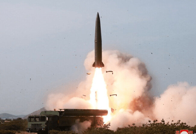 북한판 이스칸데르 미사일 KN-23. [조선중앙통신]