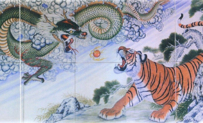 용호도 도판. [청심김영기도화방 제공]