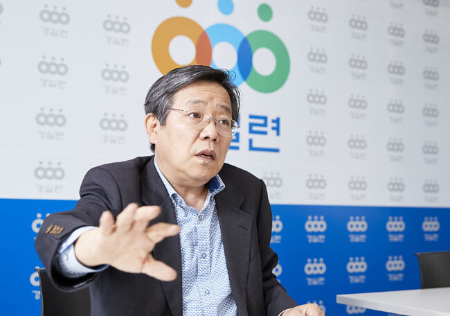 김헌동 경실련 부동산건설개혁본부장. [홍중식 기자]