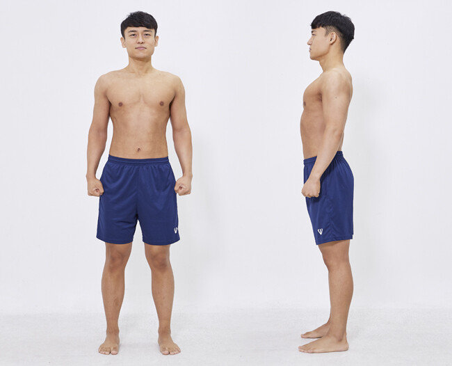 11월 3일 촬영한 이현준 기자의 몸. [홍중식 기자]
