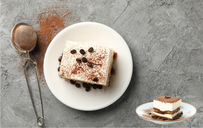 마스카르포네 치즈와 에스프레소가 절묘한 조화를 이루는 티라미수.  [GettyImage]