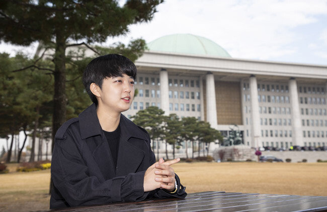 류호정 정의당 의원은 “노동자가 일한 만큼 임금을 받으려면 포괄임금제 금지법이 필요하다”고 주장했다. [조영철 기자]