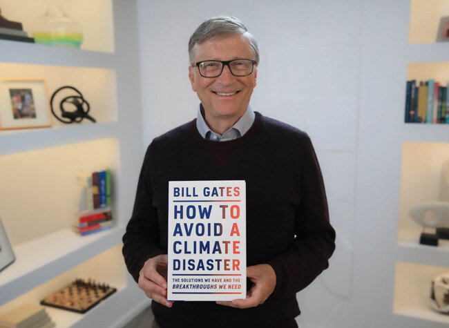 마이크로소프트(MS) 창업자인 빌 게이츠가 최근 ‘빌 게이츠, 기후재앙을 피하는 법’(원제: How to Avoid a Climate Disaster)을 펴냈다. [빌 게이츠 공식 페이스북]