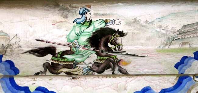 삼국지연의의 관우는 명마 적토를 타고 전장을 누볐다. [위키피디아]