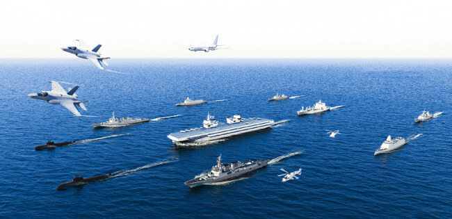 ‘이동식 비행장’으로서의 경항모 개념도.