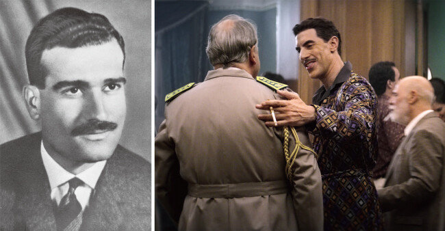 엘리 코헨(왼쪽)과 넷플릭스 미니시리즈 ‘더 스파이’ 스틸컷. [위키피디아, 넷플릭스 제공]