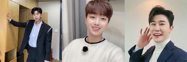 6월에 이어 7월에도 최애돌셀럽 누적점수 1, 2, 3위로 기부천사가 된 임영웅, 이찬원, 영탁(왼쪽부터). [사진=임영웅, 이찬원, 영탁 인스타그램 캡쳐] 