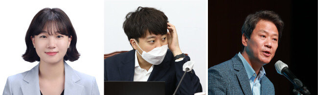 박성민 대통령비서실 청년비서관, 이준석 국민의힘 대표, 임종석 대통령외교안보특보(왼쪽부터). [청와대 제공, 동아DB]