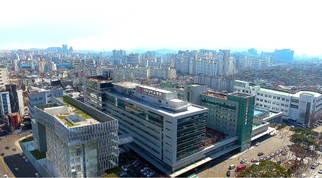 외래관(왼쪽) 완공 이후 고려대구로병원 조감도. [고려대구로병원 제공]