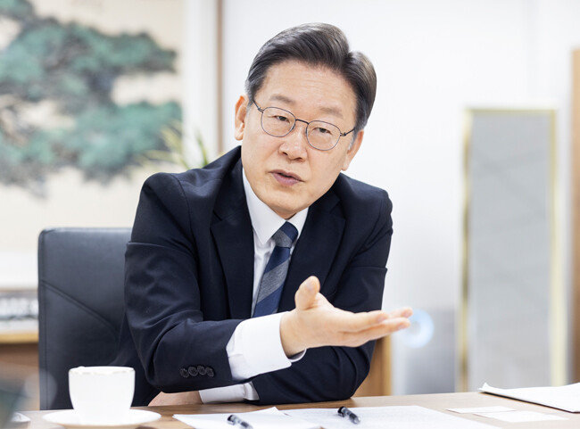 이재명 민주당 대선후보. [민주당 선대위]