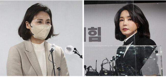 김혜경 씨(왼쪽). 김건희 씨. [뉴시스, 뉴스1]