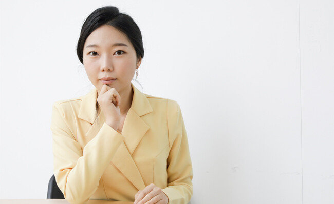 강민진 청년정의당 대표가 서울 여의도 정의당 선대위 사무실에서 ‘신동아’와 만났다. [지호영 기자]