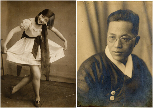 최승희. 1930년. 신낙균. 1934년.