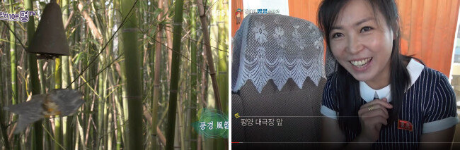 가만히, 10분 멍TV(왼쪽), KBS의 ‘걸어서 세계속으로’ 채널 중 ‘걸어서 평양 속으로’ 영상 클립. [유튜브 캡처]