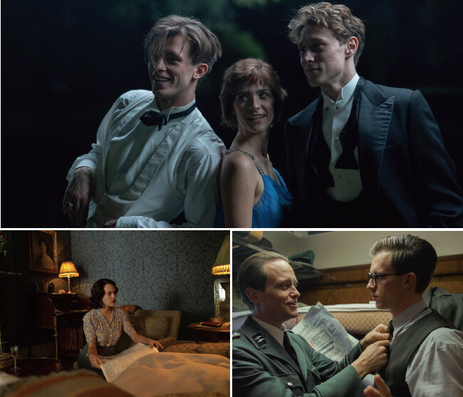 영화 ‘뮌헨: 전쟁의 문턱에서’ 주인공 파울과 휴는 영국과 독일의 조약 체결을 막기 위해 고군분투한다. [넷플릭스]