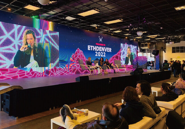 ETH덴버2022 행사 중에는 여성 발표자들이 주도한 세션도 있다. [박원익]