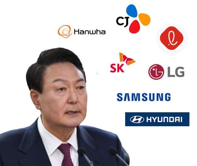 윤석열 대통령 당선인을 바라보는 재계엔 기대와 불안감이 교차한다. [동아DB]